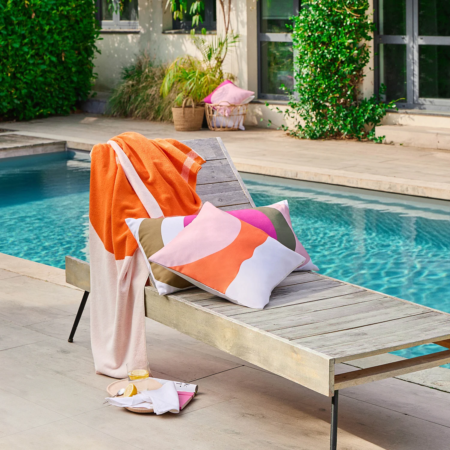 Lot de coussins de palette de jardin avec fermeture éclair 1021